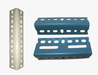 가구용 가벼운 용도 락 슬롯 앵글 스틸 랙 차고용 2